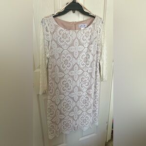 Elegant Ivory Lace Dress